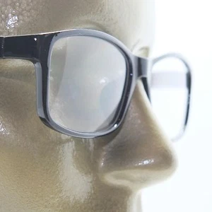 Lesebrille Broadcaster rechteckig glänzend schwarzes Gestell Federscharnier +3,25 Gläser - Bild 1 von 4