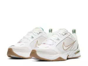 Nike AIR MONARCH IV Men White Green 103 Walking Shoe - Picture 1 of 7