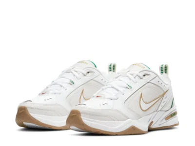 Nike AIR MONARCH IV Men White Green 103 Walking Shoe - Image 1 of 4