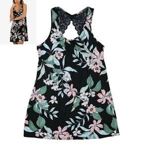Linea Donatella Floral Print Vivienne Floral Print Chemise Nightgown S NWT Black - Picture 1 of 1