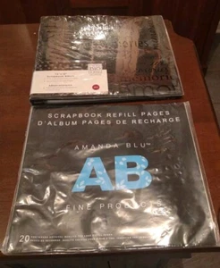 ME & MY BIG IDEAS 12 x 12 BLACK Padded Scrapbook Album Top Load W Refills.BSJ - Picture 1 of 13