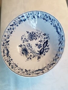 Vintage Wunsiedel Large Blue Onion Serving Dish Germany Made - Picture 1 of 4