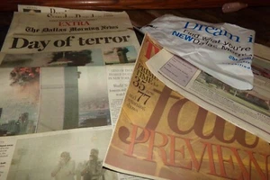 Vintage Dallas Morning News September 11 2001 Day of Terror + Fall Previews - Picture 1 of 12