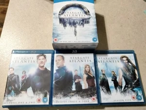 Stargate Atlantis Complete Series Blu-ray Region Free Jasom Momoa Sci Fi 20 Disc - Picture 1 of 4