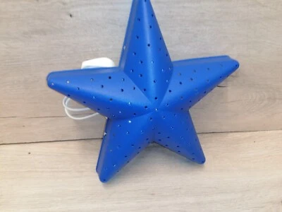 IKEA SMILA STJÄRNA blauer Stern Wandlampe Nachtlicht Kinder Mond Weltraum - Bild 1 von 4