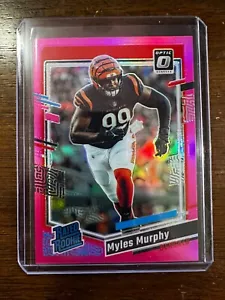 2023 Donruss Optic Football Pink Prizm Rated Rookie Myles Murphy #222 - Picture 1 of 2