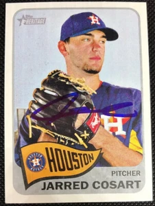 Jarred Cosart Astros 2014 Topps Heritage signierte handsignierte Karte #240 ~ Echtheitszertifikat - Bild 1 von 4