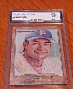 PAUL MOLITOR****1998 Donruss***DIAMOND KINGS--MINT 9***TWINS***Mad Dog - Bild 1 von 2