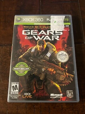 Gears of War: Platinum Hits (Microsoft Xbox 360, 2008) CIB MISSING DISC 2 - Image 1 of 4