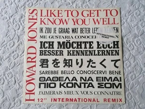 Howard Jones - Like To Get To Know You Well  12" Single 1984 (Fully Play Tested) - Picture 1 of 6