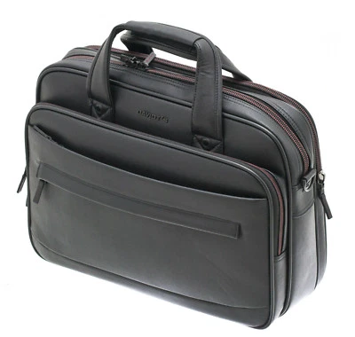 Aktentasche Business Laptop Umhängetasche Tasche 41 cm Schwarz Davidts Bowatex