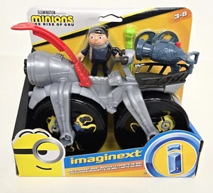 Imaginext GRU'S ROCKET BIKE 3" Figura Serie Juego The Minion's Rise of Gru - Imagen 1 de 5