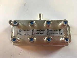 8 Way Holland HR S8 Power Passive Satellite Splitter 15-2150 MHz - Picture 1 of 6