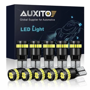 10X AUXITO 168 2825 194 Interior License Plate Super White Canbus LED Light Bulb - Picture 1 of 8