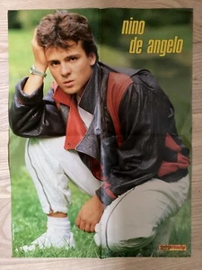 Nino de Angelo + Donald Duck Disney German Vintage Pop Rocky Magazine Poster - Picture 1 of 2