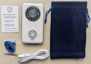 2x NUOVISSIMA VENTOLA PORTATILE ottima 4 vampate di calore menopausa ricaricabili 🇬🇧VENDITORE - Foto 1 di 8