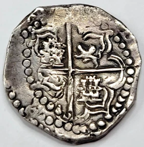 8 REALES COB, BOLIVIA POTOSI PHILLIP IV 26.79 GRAMS NO ISSUES VERY FINE ORIGINAL - Picture 1 of 6