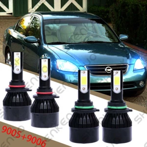 For Nissan Altima 2002-2006 - 8000K Ice Blue LED Headlight High & Low Beam Bulb - Picture 1 of 11