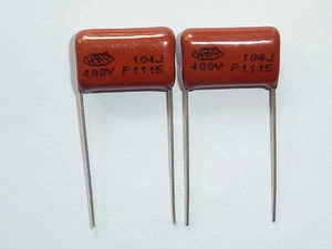 50PCS CBB21 104J 400V 0.1UF 100NF P15 Metallized Film Capacitor - Picture 1 of 1