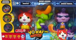 Figura de acción exclusiva Yo-Kai Watch Jibanyan Roughraff Baddinyan Target paquete de 3 6" - Imagen 1 de 6