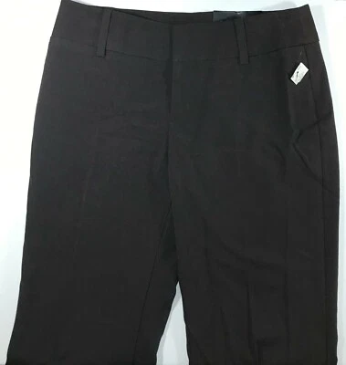 Pantalones de pierna acampanada leves AB Studio Milan para mujer 8 marrones nuevos con etiquetas 60 % algodón Foto 1 de 4