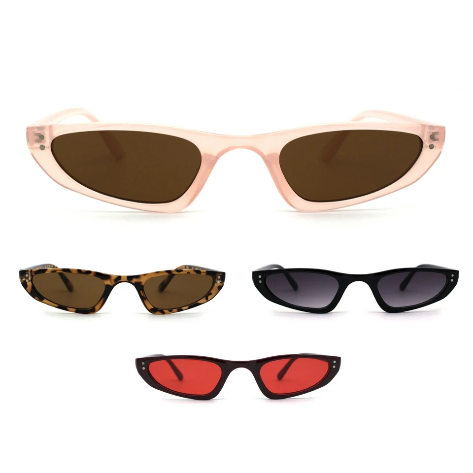 女式窄猫眼 Mod 塑料太阳镜 — 第 1/1 张图片