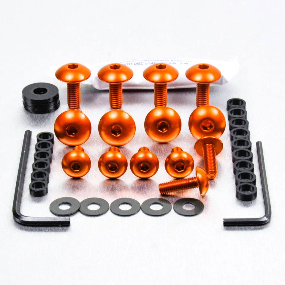 Kit de tornillos para carenado de aluminio SV650-S 03+ naranja Foto 1 de 1