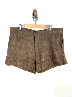 BCBG Girls Brown Wool Blend Shorts, Size 8 - Image 1 of 4