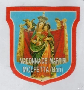 Adesivo Vintage per auto o finestra della Madonna dei Martiri di Molfetta Bari - Foto 1 di 2