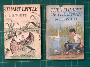 Stuart Little & The Trumpet Of The Swan - E.B. White VTG HCDJ - Picture 1 of 4