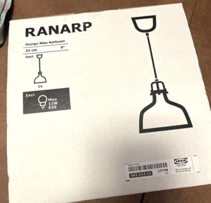 IKEA RANARP White Pendant Light Hanging Lamp 902.564.97 NEW OPEN BOX Metal MCM - Picture 1 of 3