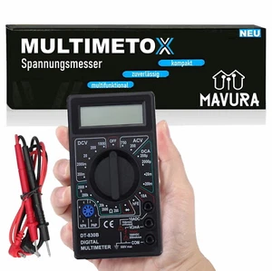 MULTIMETOX Digital Multimeter Volt Tester Spannungsmesser Spannungstester Strom - Picture 1 of 6