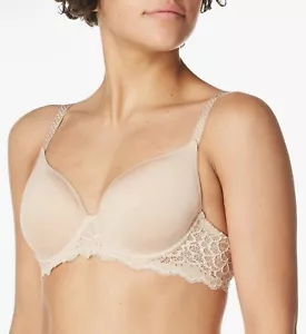 SIMONE PERELE CARESSE 3D ABSTANDSHALTER SCHAUM TAUCHEN U/W BH, 34F #12A316F NUDE, NEU MIT ETIKETT $ 115 - Bild 1 von 6