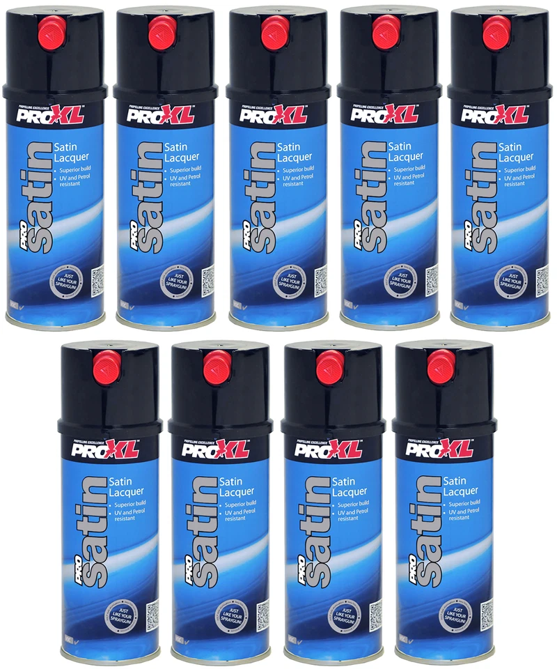 9x Proxl ProSatin 1K  Satin Lacquer Crystal Satin Finish Aerosol Spray  400ml - Image 1 of 1