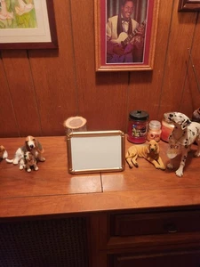 Vintage Metal Picture Frame 5" X 7"-Glass/Standing-New Cond.(fr3) - Picture 1 of 4