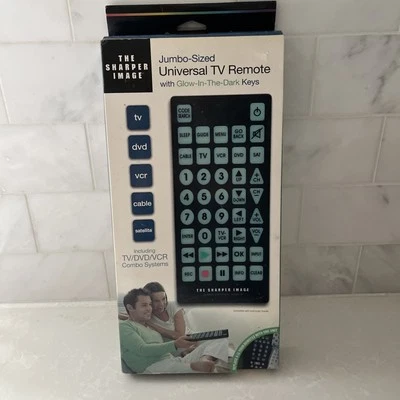 The Sharper Image Jumbo Sized Universal TV Remote with Glow in Dark Keys - Image 1 of 4