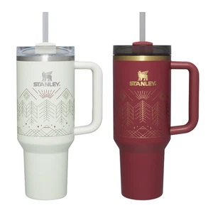 Stanley 40 Unzen Winterscape Löscher H2.O FlowState Becher SIE WÄHLEN - Bild 1 von 3