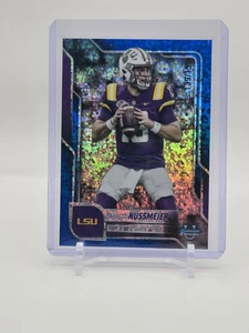 Garrett Nussmeier 2025 Bowman Chrome U Blue Mini-Diamond Refractor 139/150 #189 - Picture 1 of 2