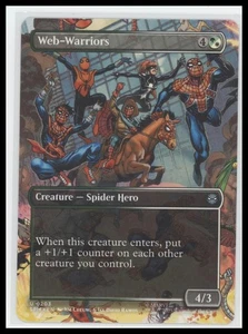 Magic The Gathering Web-Warriors Borderless Regular Raro Marvel Spider-Man 2025 - Imagen 1 de 2