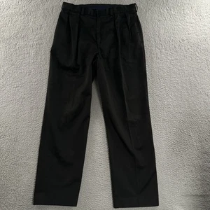 Polo Ralph Lauren Mens Pants Black 34x30 Dress Pant Straight 100% Cotton - Picture 1 of 16