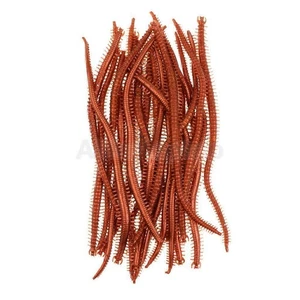 20x Künstliche Würmer Gummiwürmer Forellenköder Regenwurm 13cm ! X7I4 - Bild 1 von 8