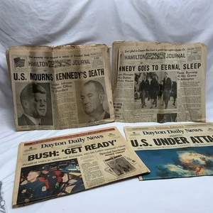 Alte historische Ohio News Kennedy Tod / World Trade Center 9/11 Zeitungen - Bild 1 von 20