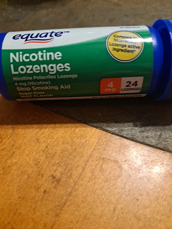 Pastilhas de nicotina Equate 4mg 24 pastilhas - Imagem 1 de 1