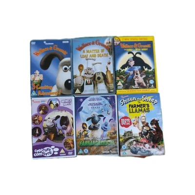 Aardman Animation X6 DVD Bundle Shaun The Sheep & Wallace & Gromit - Image 1 of 4