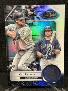 2022 Topps Gold Label #7 Cal Raleigh Class 2 RC Seattle Mariners - Picture 1 of 2