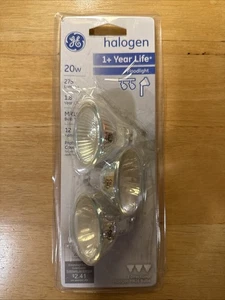 NEW 3 Pack Directional GE MR16 20 Watt Floodlight Bulbs 12V - 275 Lumens - 20W - Picture 1 of 2