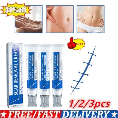 1~3X 30g SCAR REMOVAL CREAM Scar Remover, Fade Mark Stretch, Trauma Skin Repair - Image 1 of 4