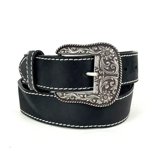 Cintura in pelle Y2K Ariat Small 28-33" edizione limitata 2007 western cowgirl incisa - Foto 1 di 6