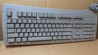 Vintage Sony KB-7923 Mechanical Keyboard Wired  P/N 175928911 - Image 1 of 4
