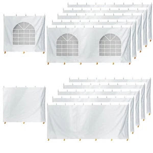 Kit de pared lateral de tienda 10x10 7 pies H sólido y bloqueo de ventana paneles de vinilo de 16 oz - Imagen 1 de 10